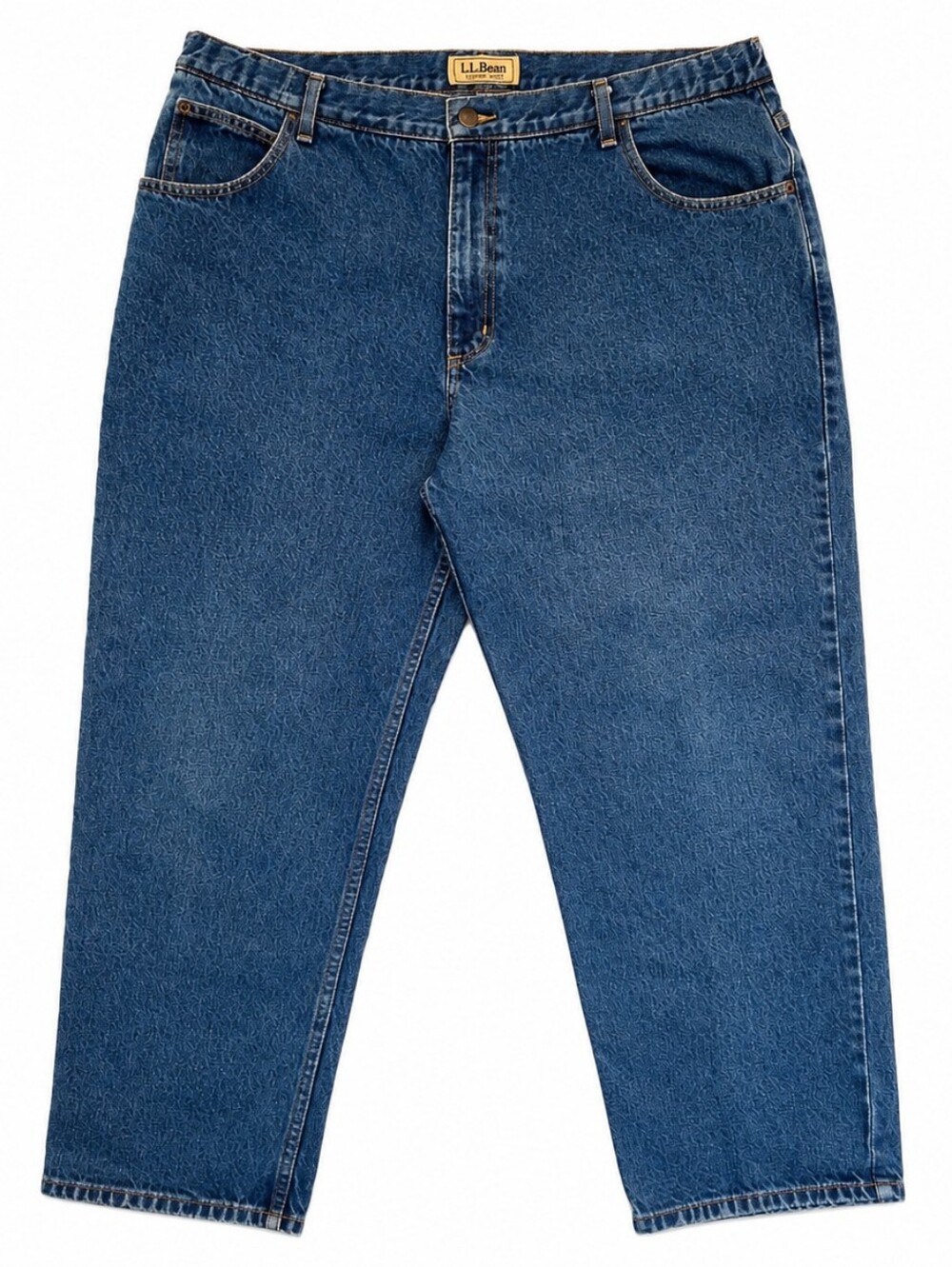 Vtg L.L. Bean Comfort Waist Blue Jeans Men's 40x29 Straight Relaxed 100% Cotton